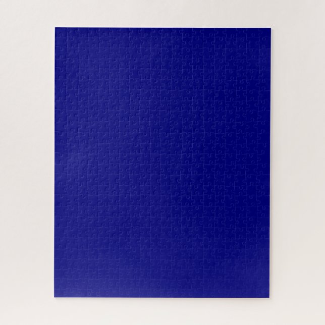 Navy Blue Solid Colour | Classic | Elegant Jigsaw Puzzle (Vertical)