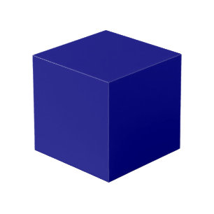 Navy Blue Solid Colour Cube