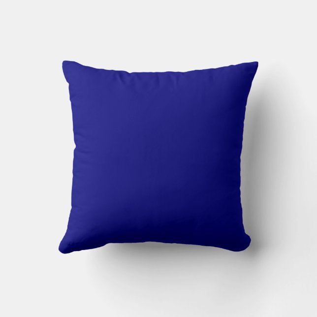 Navy Blue Solid Colour Cushion (Back)