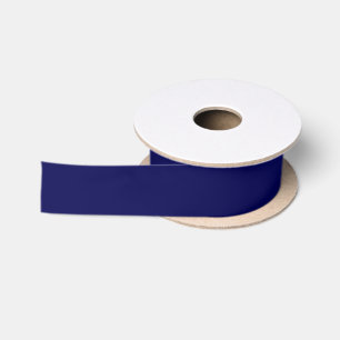 Navy Blue Solid Colour Customise It Satin Ribbon