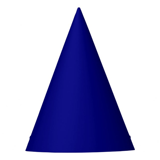 Navy Blue Solid Colour Party Hat (Front)