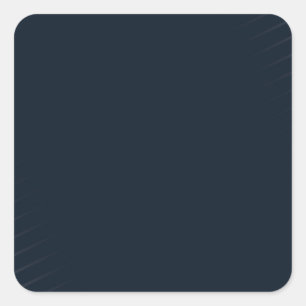 Navy Blue Solid Colour Square Sticker