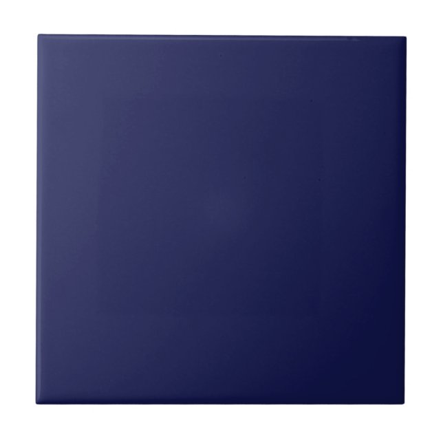 Navy Blue Solid Colour Tile (Front)