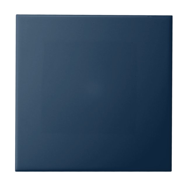 Navy Blue Solid Colour Tile (Front)