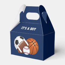 Navy Blue Sports Baby Shower It's a Boy