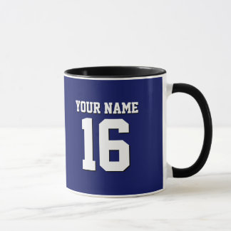 Navy Blue Sports Jersey Team Jersey Mug