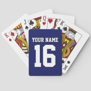 Navy Blue Sports Jersey Team Jersey Playing Cards