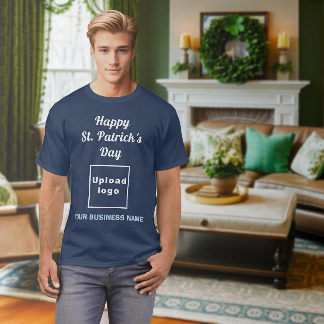 Navy Blue St. Patrick's Day Business T-Shirt (Navy Blue St. Patrick's Day business t-Shirt)