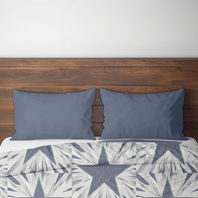 Navy Blue Star Pillowcase (Creator Uploaded)