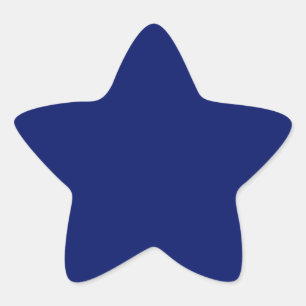 Navy Blue Star Sticker