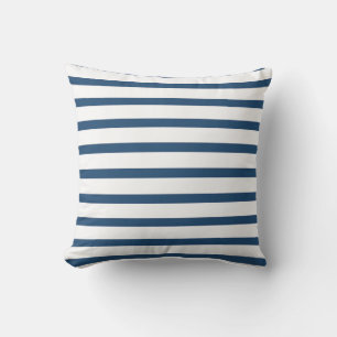 Navy Blue Stripes Cushion