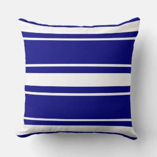 Navy Blue Stripes Cushion