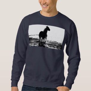 Navy Blue Sweatshirt Template Add Your Text Mens