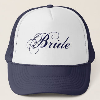Navy blue theme Bride hat
