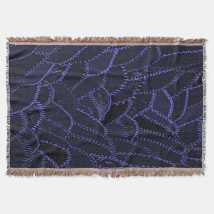 Navy Blue Throw Blanket