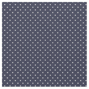 Navy Blue Tiny Dots Fabric