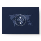 Navy Blue Travel Themed Destination Wedding