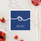 Navy Blue Tying the Knot Nautical Wedding