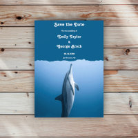 Navy Blue Under The Sea Dolphin Coastal Wedding