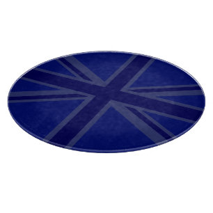 NAvy Blue Union Jack Decor Cutting Board