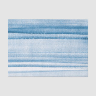 Navy Blue Watercolor Ombre Tissue Paper
