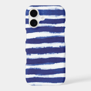 Navy blue watercolor stripes