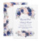 Navy Blue Watercolors - Floral Elegant Wedding