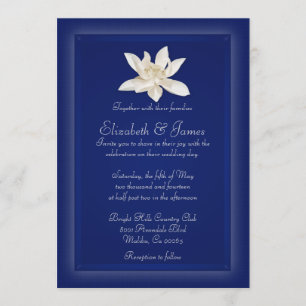Navy Blue Wedding Invitations