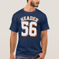 Navy Blue & White Adults | Sports Jersey Design