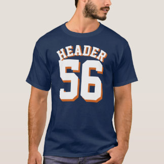 Navy Blue & White Adults | Sports Jersey Design T-Shirt