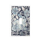 Navy Blue White Decor Rabbit, Garden Flowers Snail