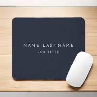 Navy Blue White Modern Elegant Professional Classy