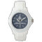 Navy Blue/White Nautical Anchor Personalised Watch