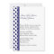 Navy Blue & White Polka Dot Wedding Invitation
