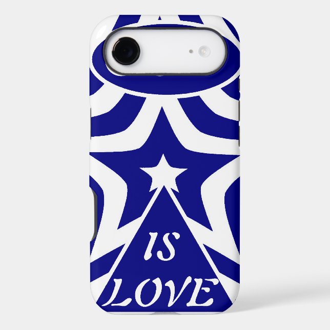 Navy Blue & White Star Classic Faith "God Is Love" (Back)