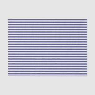 Navy Blue & White Stripes Tissue Paper