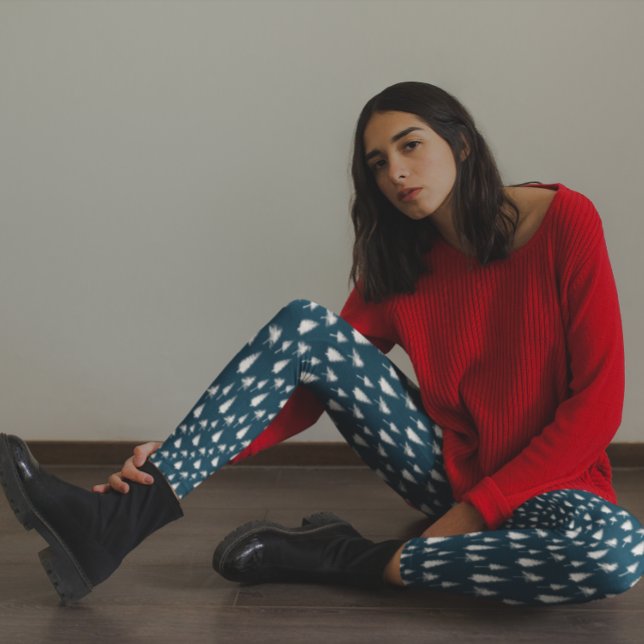 Navy Blue Winter Trees Leggings (Creator Uploaded)