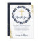 Navy Blue Wreath Gold Glitter Confirmation