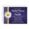 Navy Blue YellowDaisy Bridal Shower Invitation