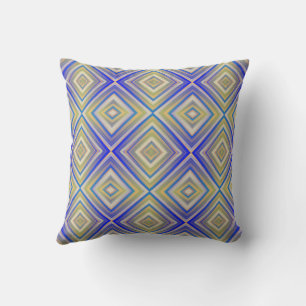 Navy Blues Alternative Diamond Pattern Cushion