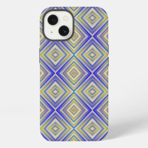 Navy Blues Alternative Diamond Pattern iPhone 13 Case