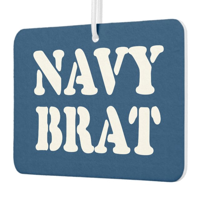 NAVY BRAT CAR AIR FRESHENER (Left)
