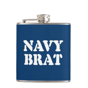 NAVY BRAT HIP FLASK