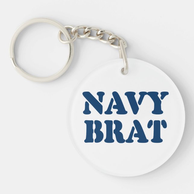 NAVY BRAT KEY RING (Front)