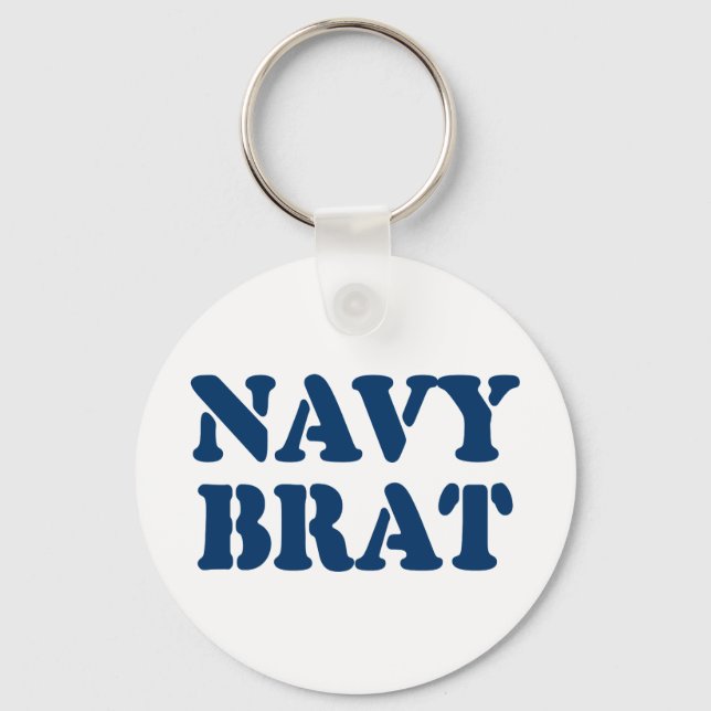 NAVY BRAT KEY RING (Front)