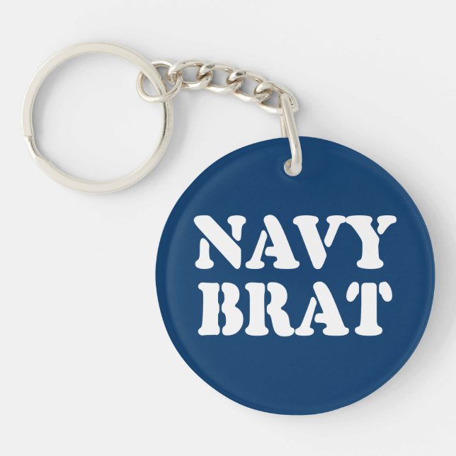 NAVY BRAT KEY RING (Front)