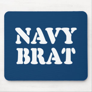 NAVY BRAT MOUSE MAT
