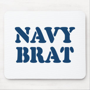 NAVY BRAT MOUSE MAT