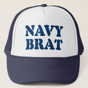 NAVY BRAT TRUCKER HAT