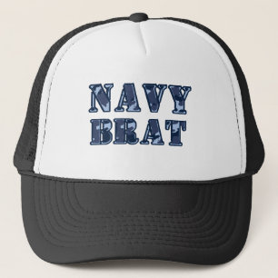 Navy brat trucker hat